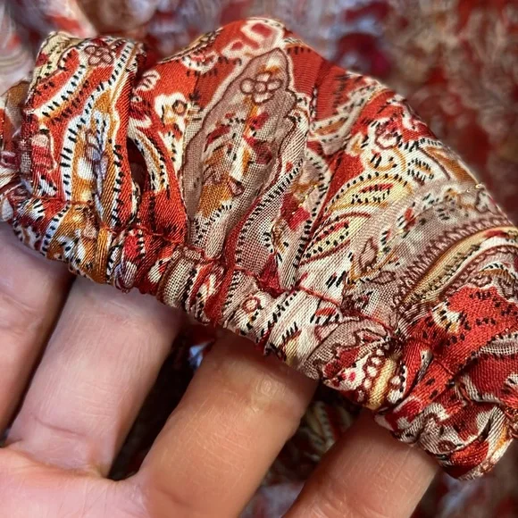 Lulus Paisley Long Sleeves Mini Cocktail Dress - Picture 6 of 13